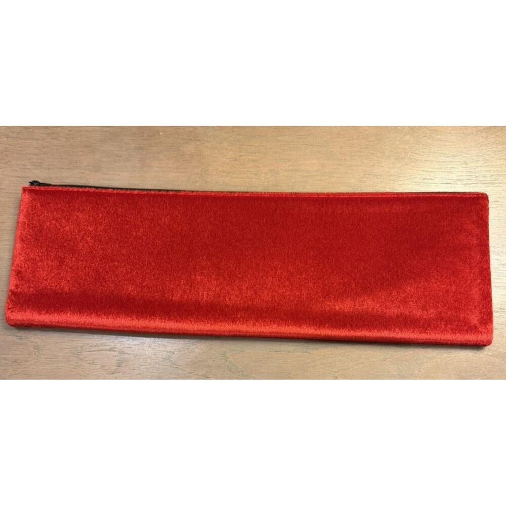 Mahjong Tile Bag Red Velvet Bag Fits Most Sets 18x6” Mah Jongg Stackable Nests